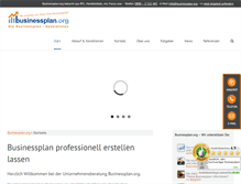 Tablet Screenshot of businessplan.org